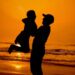 father and young son together representing the physical connection a long distance dad works to maintain across thousands of miles